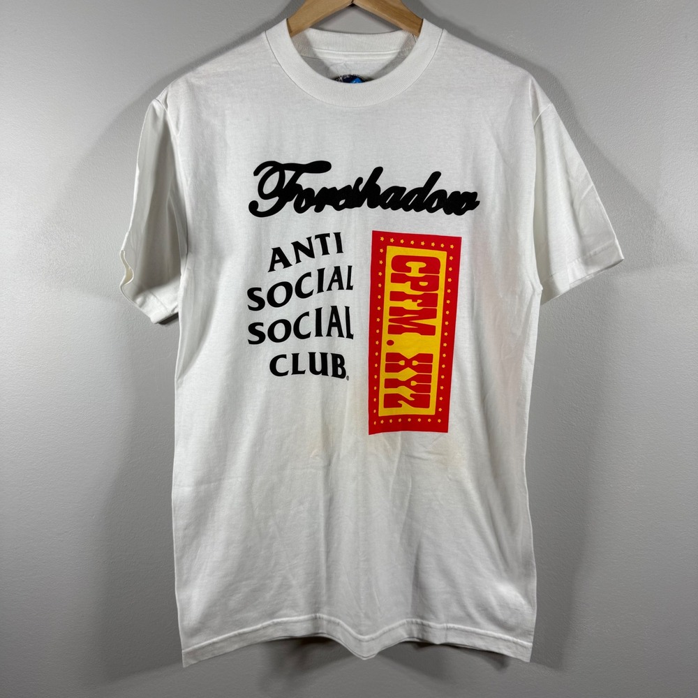 Anti Social Social Club CPFM Foreshadow Graphic T-Shirt White Medium
